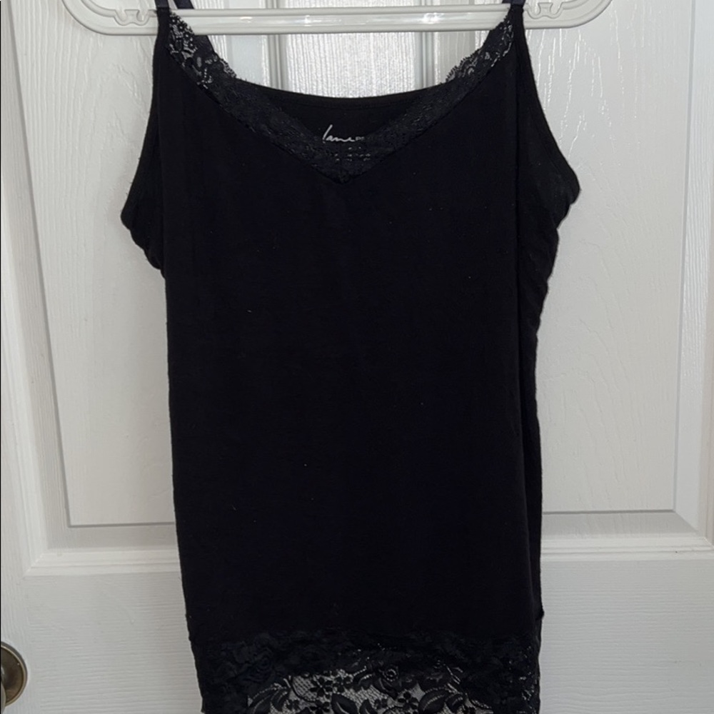 Lane Bryant Black Lace Camisole